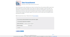 Desktop Screenshot of dateaccouchement.com